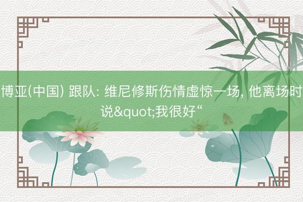 博亚(中国) 跟队: 维尼修斯伤情虚惊一场， 他离场时说"我很好“